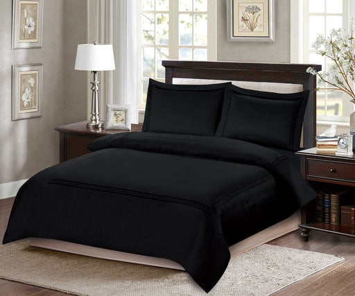 ARMN Naturesoft 3-Piece Single Duvet Cover Set - Black