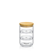 Wilmax Thermo 20x10cm 3-Tier Jar with Bamboo Lid