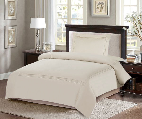 ARMN Naturesoft 3-Piece Single Duvet Cover Set - Light Beige