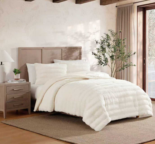 ARMN Veloura 4-Piece King Comforter Set - Ivory