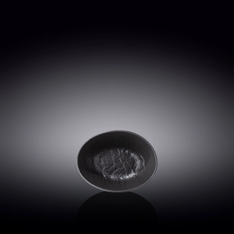 Wilmax SlateStone 8x6cm Oval Dish - Black