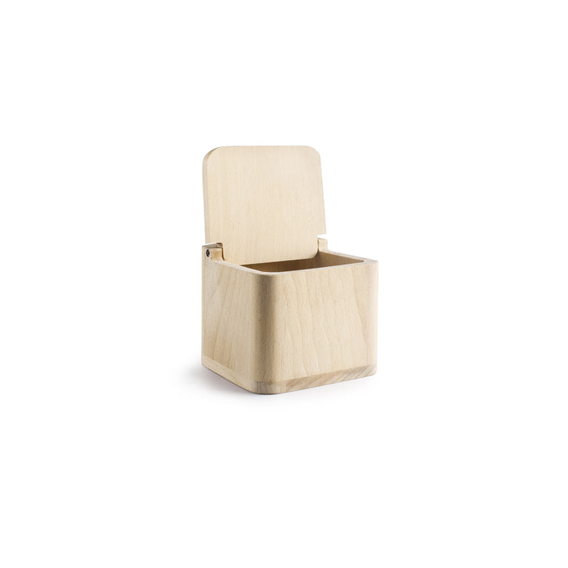 Ibili Madera Dado 10x11x11cm Wooden Salt Cellar