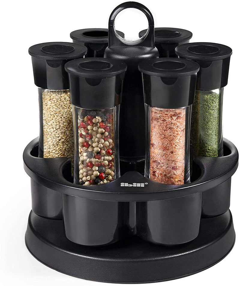 Ibili 6-Spice Jar Set with Rotating Stand
