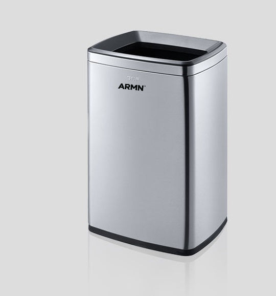 ARMN Roma 20L Waste Bin - Silver
