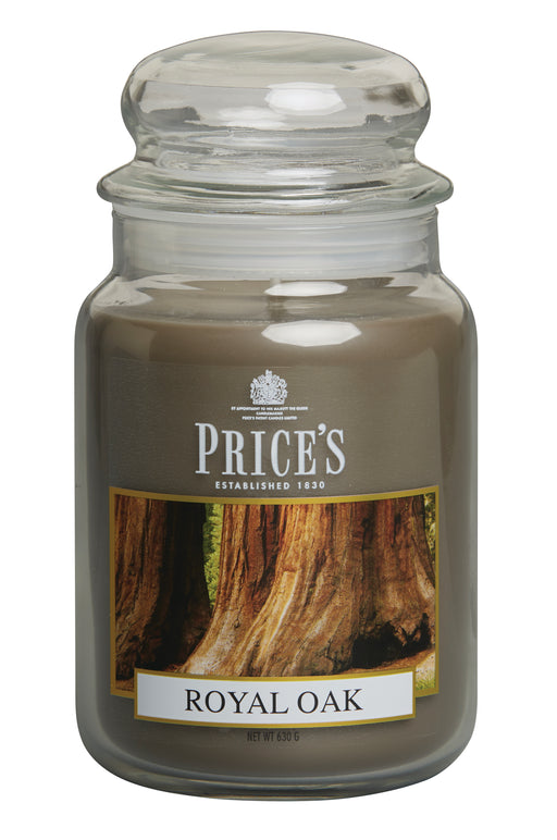 Price's Large Scented Candle Jar with Lid - Royal Oak