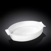 Wilmax 36*23.5cm Oval Baking Dish with Handles - White