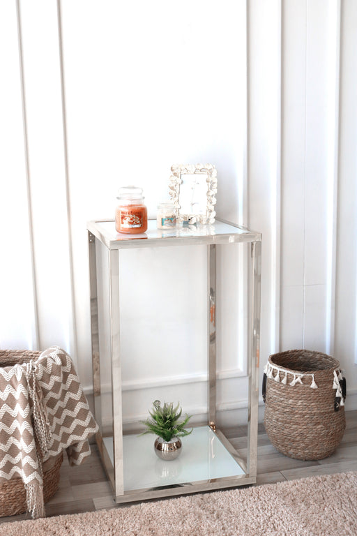 ARMN Milton 2-Shelf 35x35cm Stand - Silver