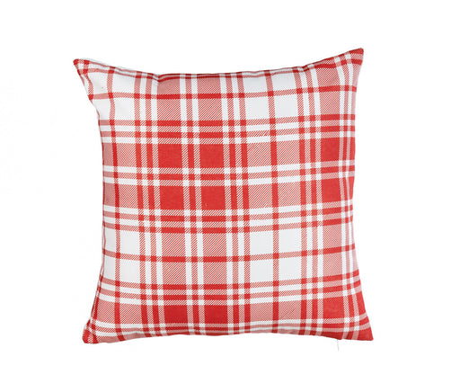 ARMN Azure Patterned Cushion Cover - Red & White