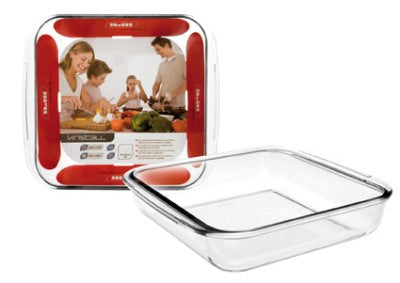 Ibili Kristall 22x22cm Square Glass Tray