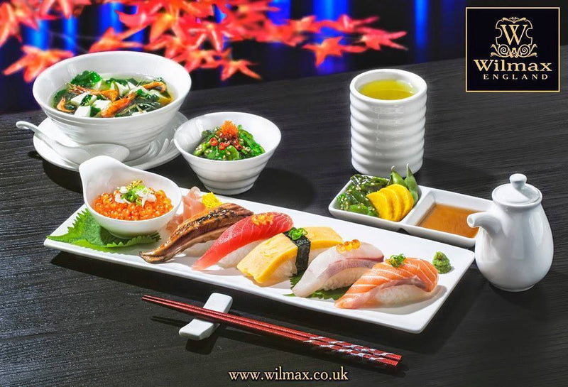 Wilmax 36cm Sushi/Canape Dish - White