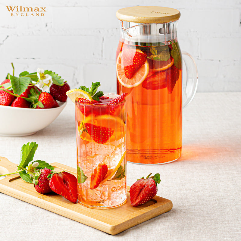 Wilmax Segment 1L Jug with Bamboo Lid