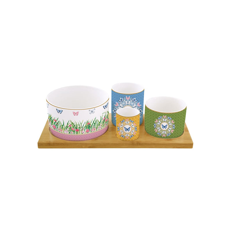 Easy Life Spring Parade 5-Piece Appetizer Set in Box - Multicolored