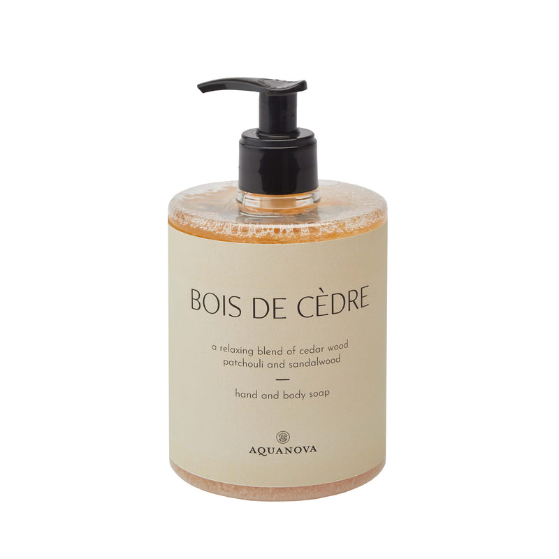 Aquanova Paris 500ml Liquid Hand & Body Soap - Cedarwood