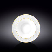 Wilmax Diamond 22.5cm Plate - White & Gold