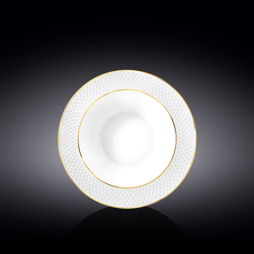 Wilmax Diamond 22.5cm Plate - White & Gold