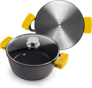 Ibili Evolution 24cm Casserole with Lid - Black