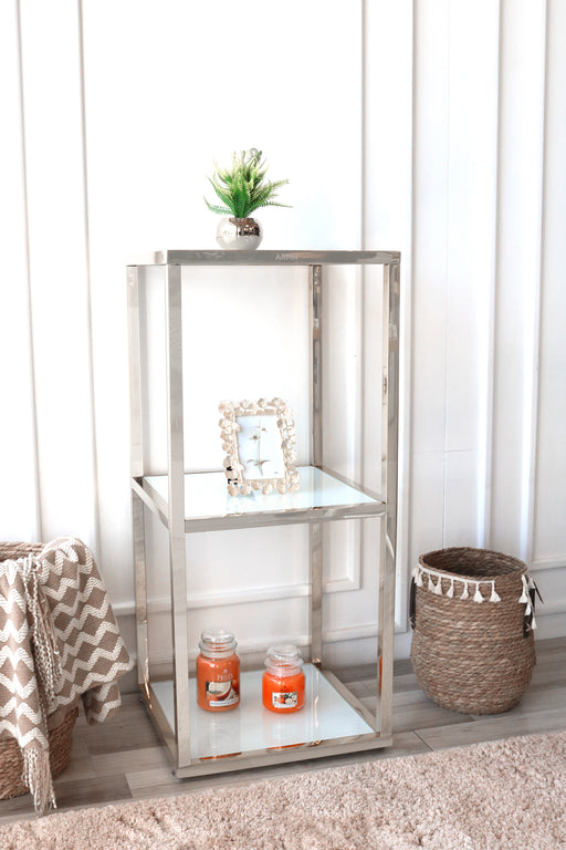 ARMN Milton 3-Shelf 45x45cm Stand - Silver