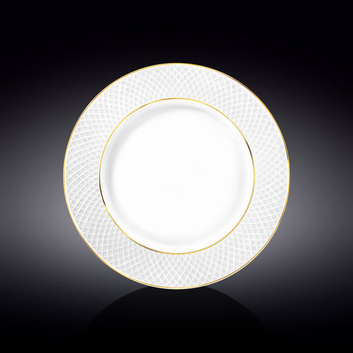 Wilmax Diamond 28cm Main Course Plate - White & Gold