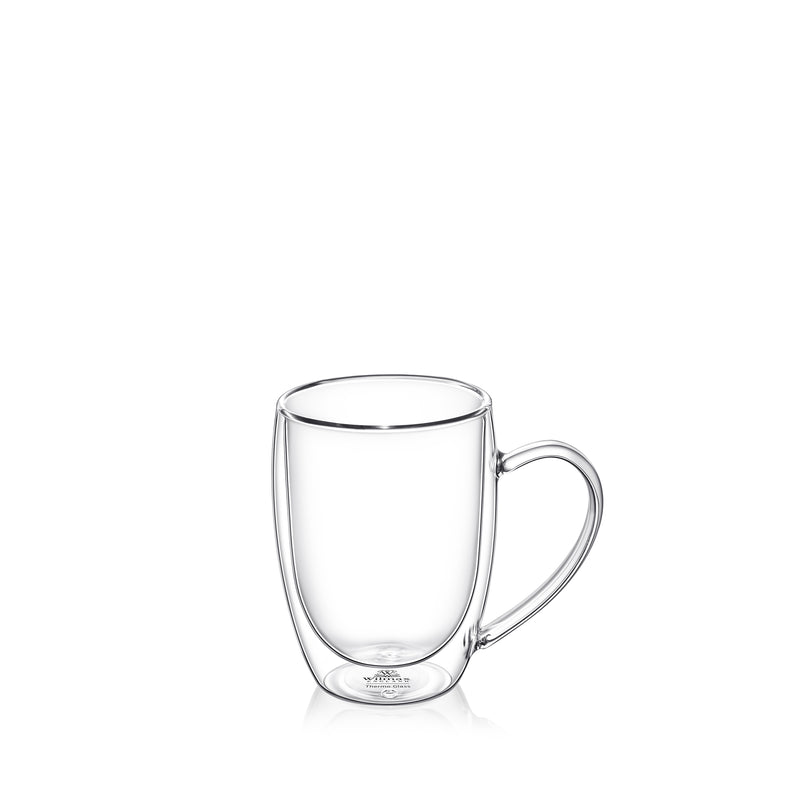 Wilmax 200ml Glass Double-Wall Cup