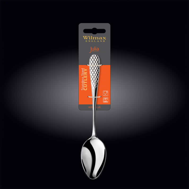 Wilmax Julia 23.5cm Steel Serving Spoon - Silver