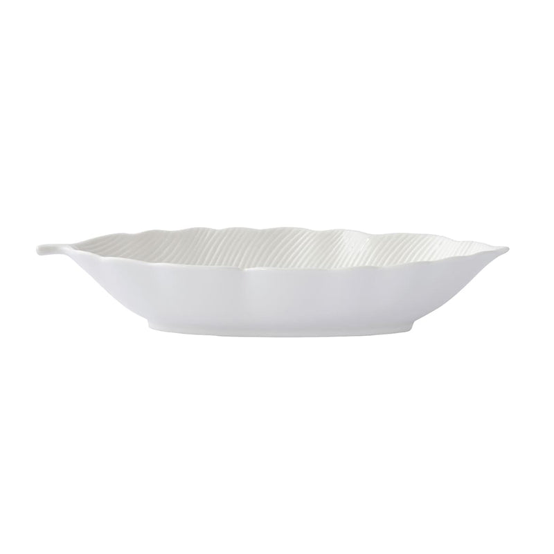 Easy Life Madagascar 36x16cm Tropical Leaf Bowl in Box - White