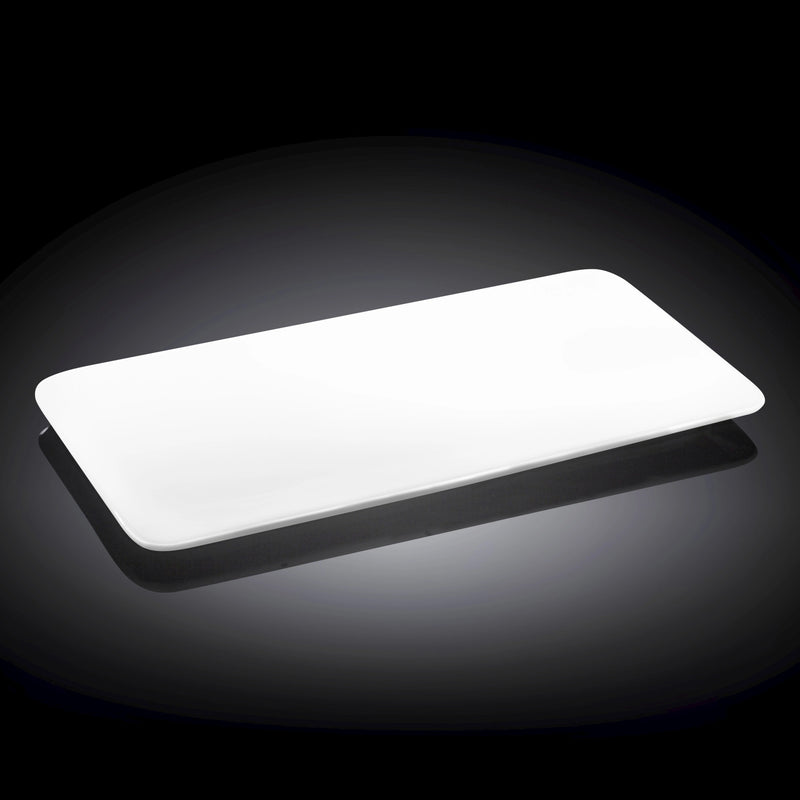 Wilmax 30x16cm Flat Platter - White