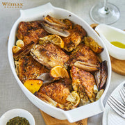 Wilmax 30.5*19.5cm Oval Baking Dish with Handles - White