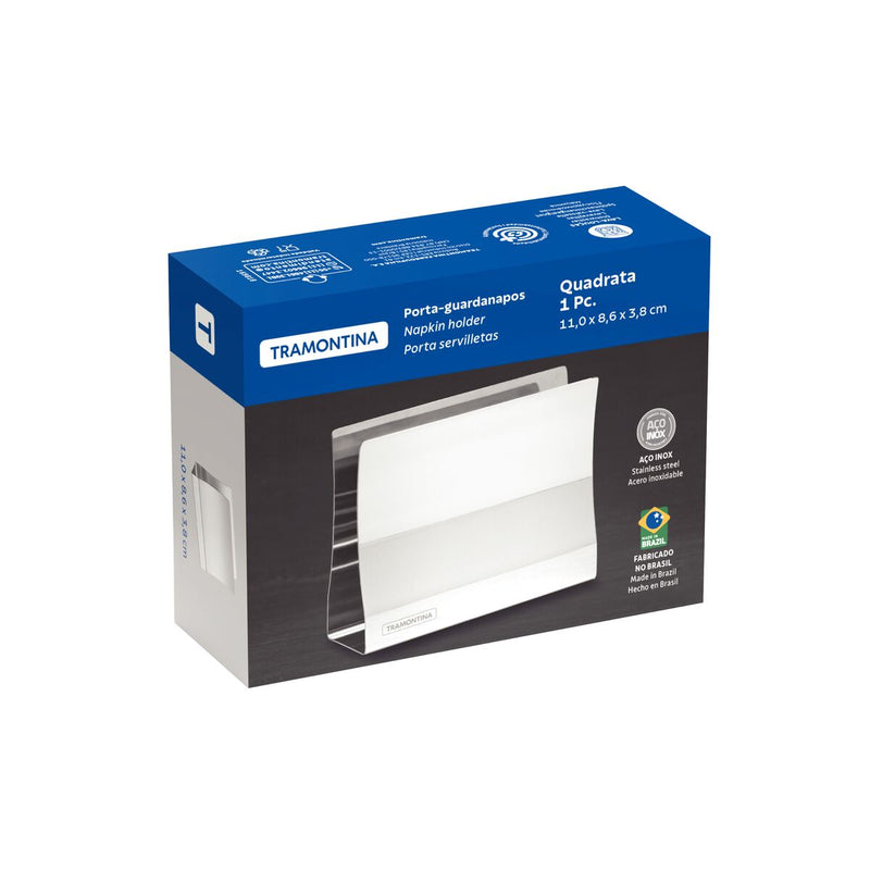 Tramontina Quadrata 11cm Steel Napkin Holder