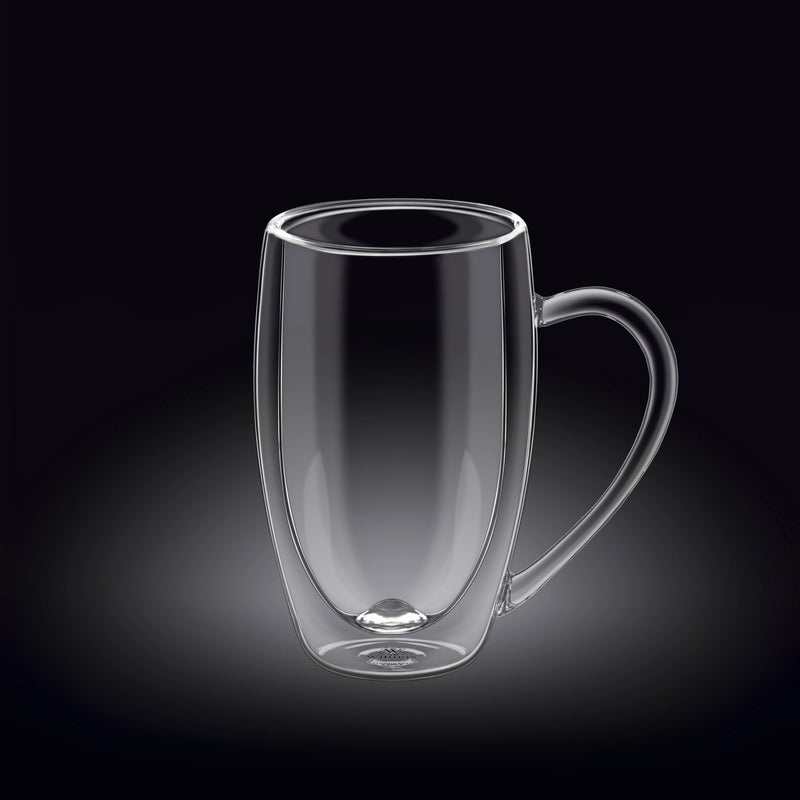 Wilmax 300ml Glass Double-Wall Cup