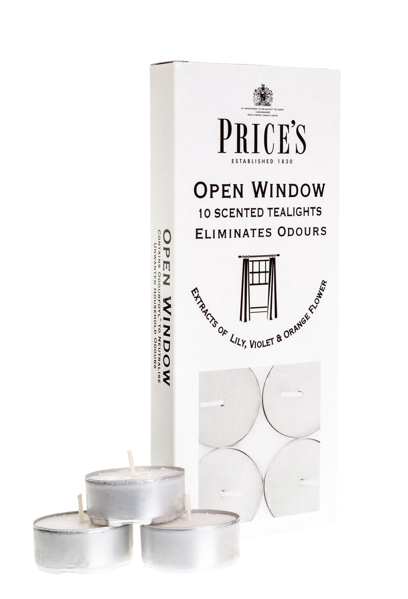 Price's Open Window 10-Piece Scented Tealight Set