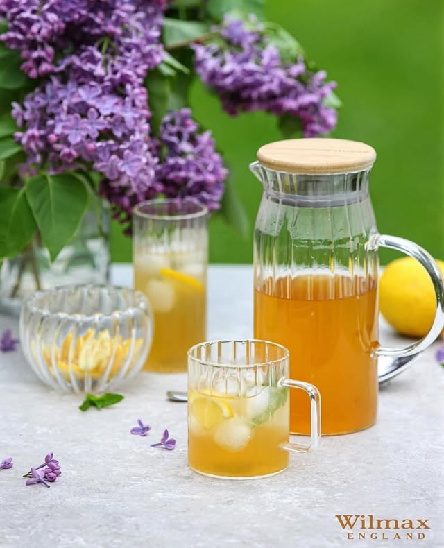 Wilmax Segment 1L Jug with Bamboo Lid