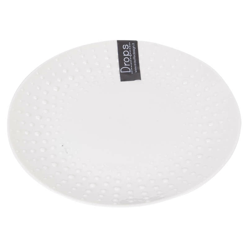 Easy Life Drops 21cm Side Plate - White