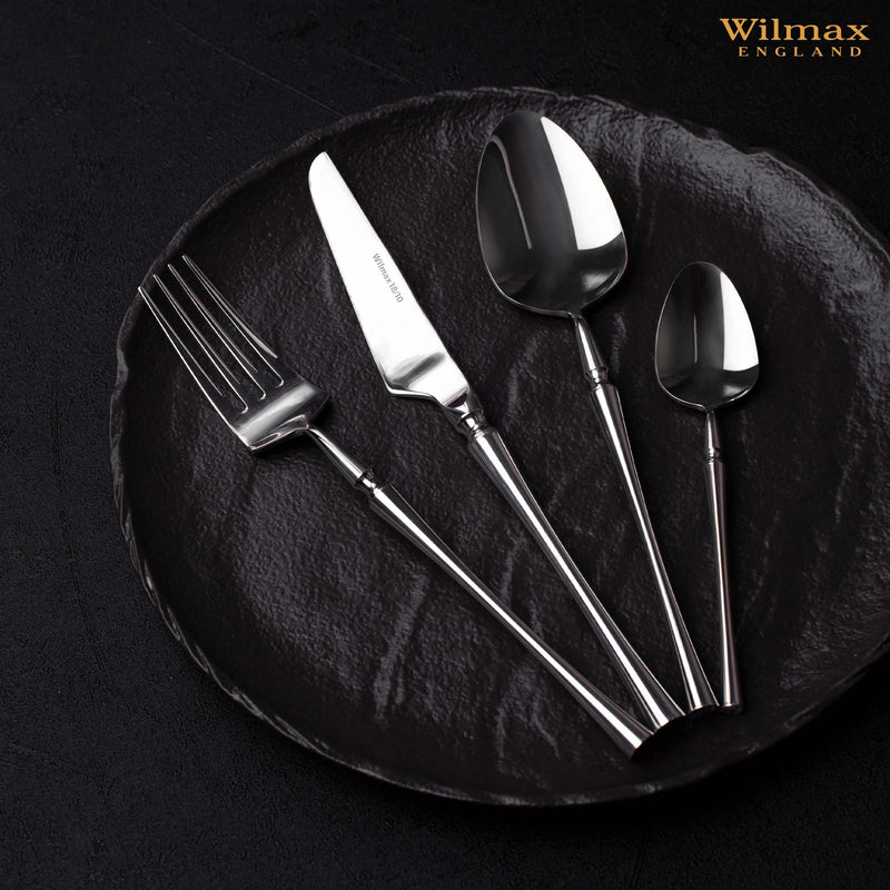 Wilmax SlateStone 25cm Round Plate - Black
