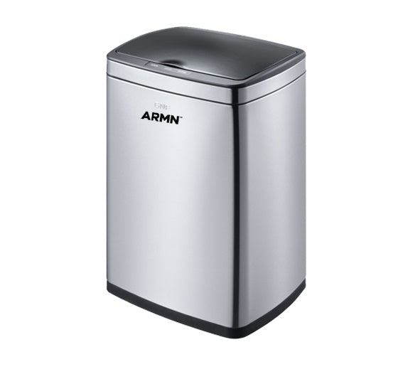 ARMN Roma 15L Steel Sensor Waste Bin - Silver