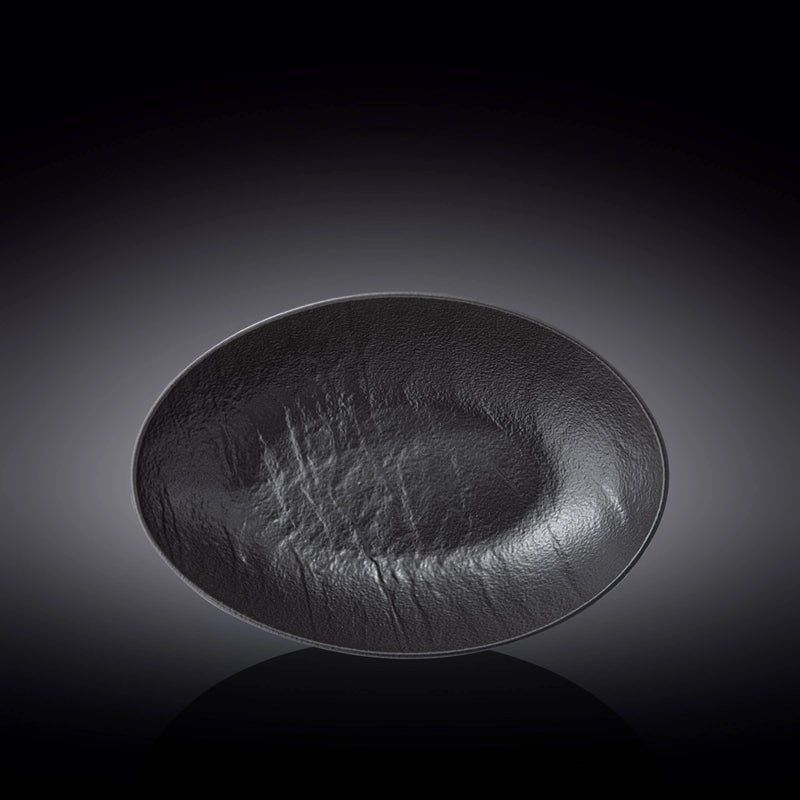 Wilmax SlateStone 30x19cm Oval Bowl - Black