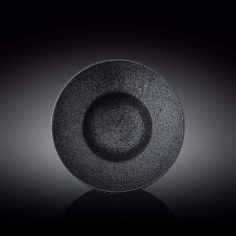 Wilmax SlateStone 22.5cm Deep Plate - Black