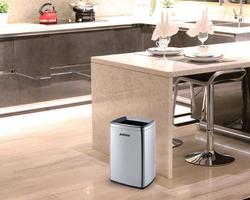 ARMN Roma 20L Waste Bin - Silver