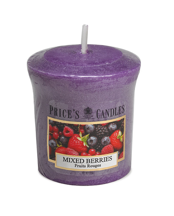 Price's Scented Votive Candle - Mixed Berries