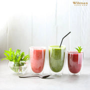 Wilmax 200ml Double-Wall Glass Tumbler