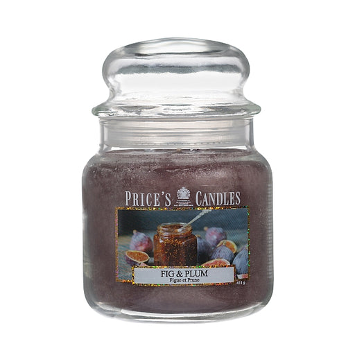 Price's Medium Scented Candle Jar with Lid - Fig & Plum