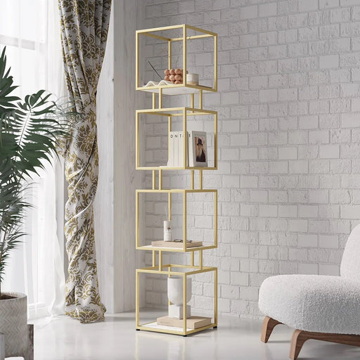 ARMN Regency 5-Shelf Stand - Gold