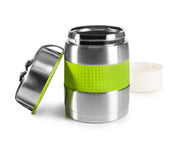 Ibili Thermo 1200ml Lunchbox - Green & Steel