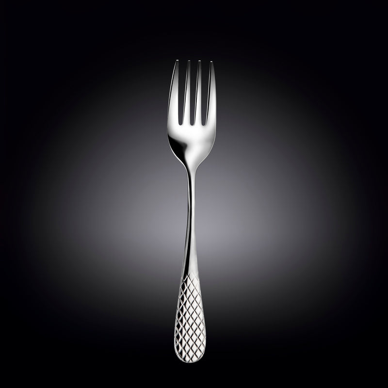 Wilmax Julia 23cm Steel Serving Fork - Silver