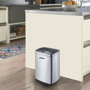 ARMN Roma 15L Steel Sensor Waste Bin - Silver