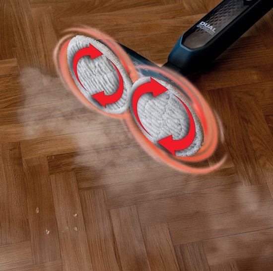 Ariete 4178 Dual Scrub Electric Mop with Rotating Brushes - Teal