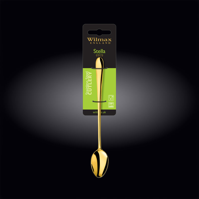 Wilmax Stella 19.5cm Longdrink Spoon - Gold