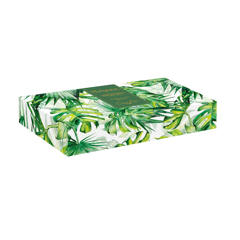 Easy Life Madagascar 30x13cm Tropical Leaf Bowl in Box - White