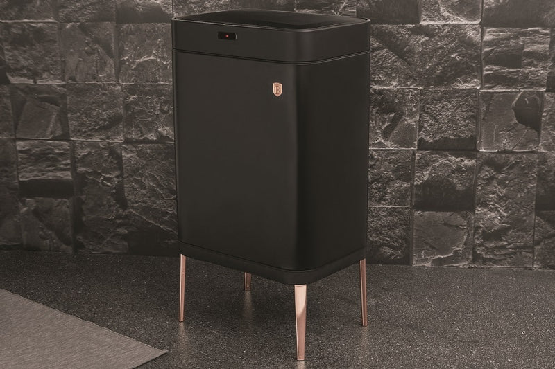 Berlinger Haus 60L Sensor Waste Bin - Black-Rose