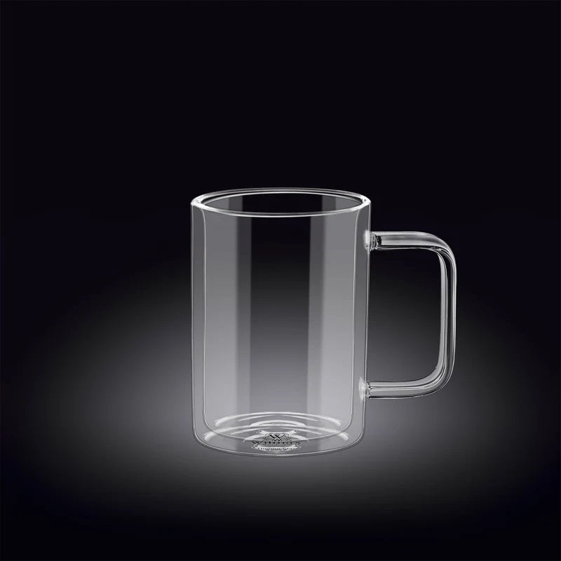 Wilmax 300ml Double-Wall Glass Cup