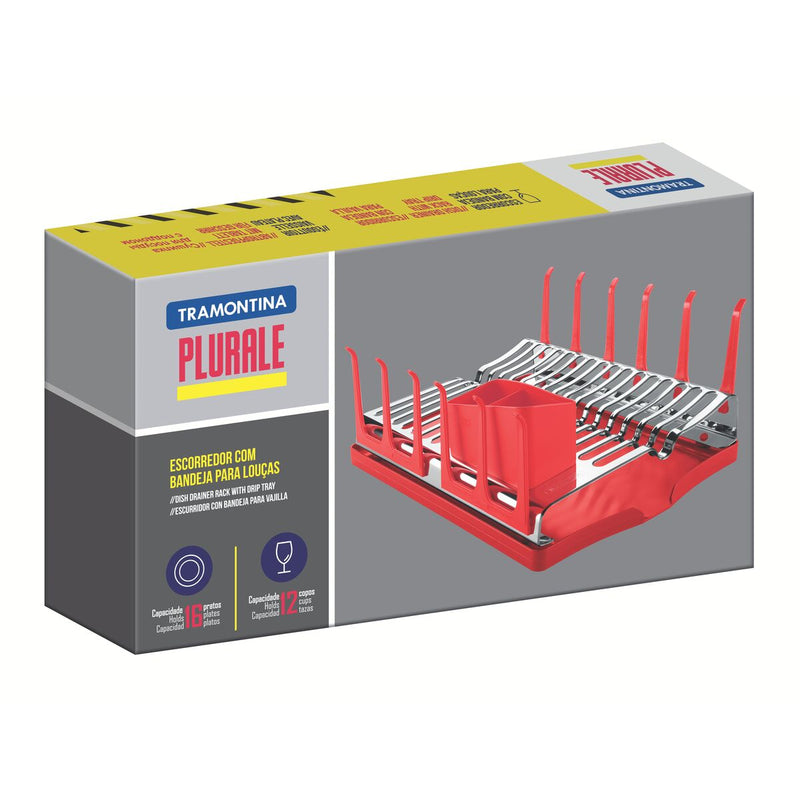 Tramontina Plurale 44x32cm Dish Rack - Gray